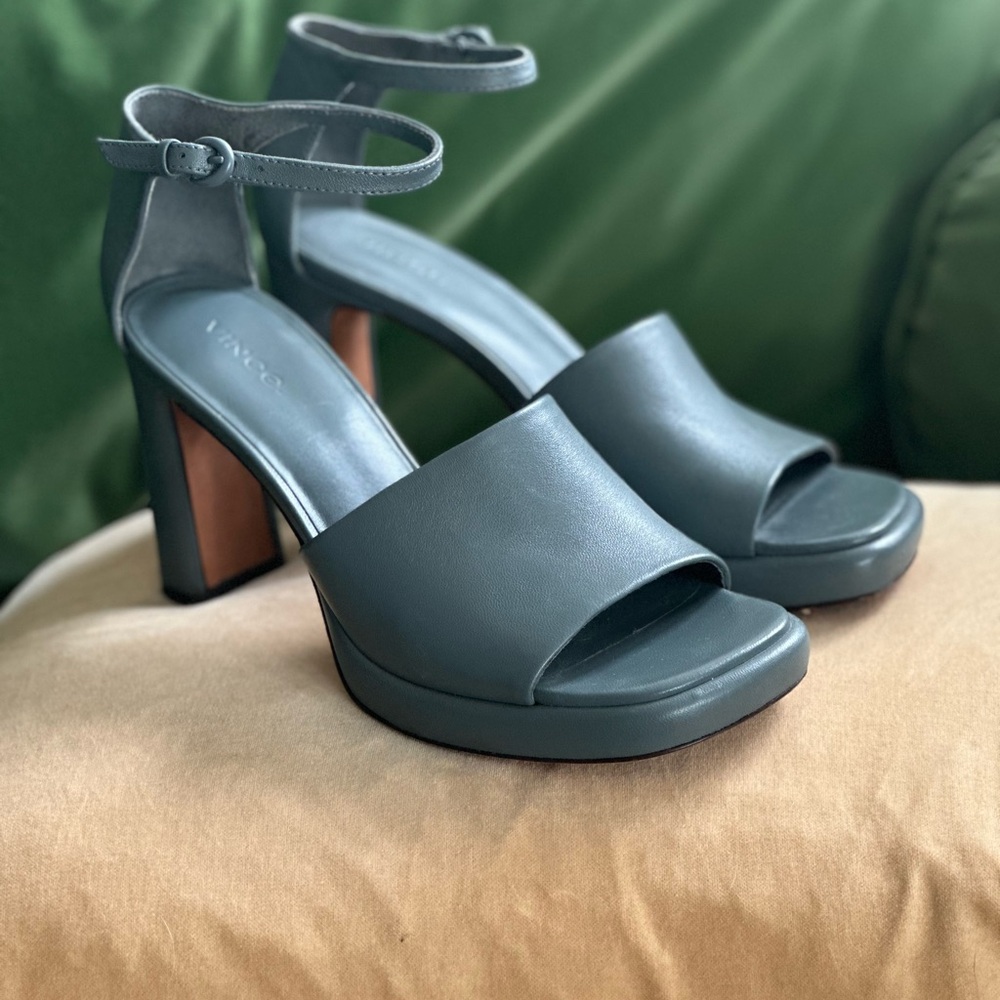 Vince Elegant Gray Women's Heels - Picture 3 of 4